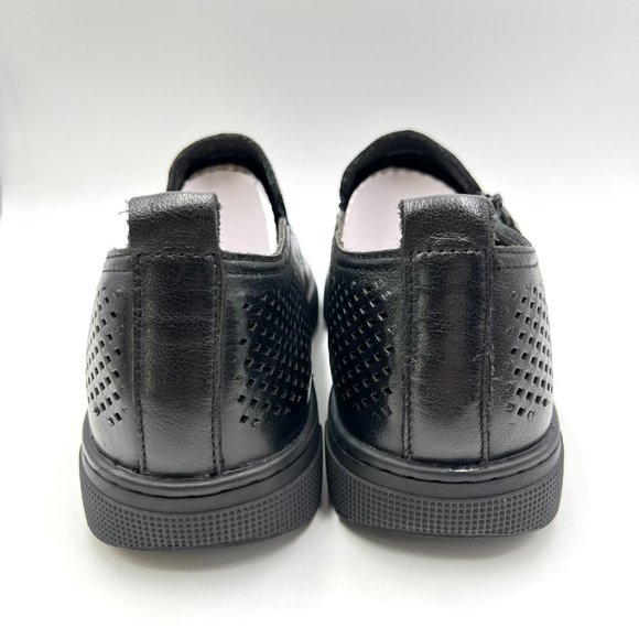9 2E WIDE WIDTH Propet Womens Black Perforated Leather Casual‎ Comfort Shoes - Picture 7 of 12